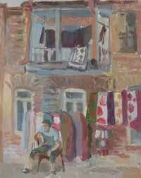 Scarf seller